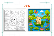 Whimsical Cozy Worlds Coloring Pages, a Decorative Illustration by Ink Gallery (Thumbnail 8 of 8)