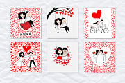 Doodle cute couples, an Illustration by AnastasiaFears (Thumbnail 3 of 5)