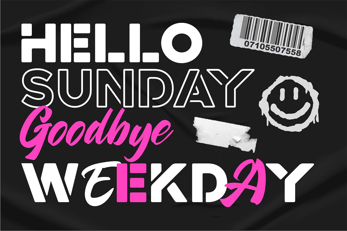 Helva Ventura Font Duo Sans Script, a Script Font by WhymoreArt (Photo 2 of 10)