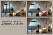Tailored Fabric Sofa Mockups, a Household Mockup by Vika_Softlife (Thumbnail 2 of 9)