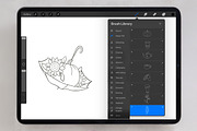 Happy Fall Procreate Stamps, a Brush Add-On by Mari_Caliart (Thumbnail 4 of 8)