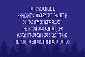 Hunter Adventure - Halloween Font