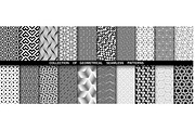 Geometric set of seamless black and, a Pattern Graphic by RODINA (Thumbnail 1 of 3)