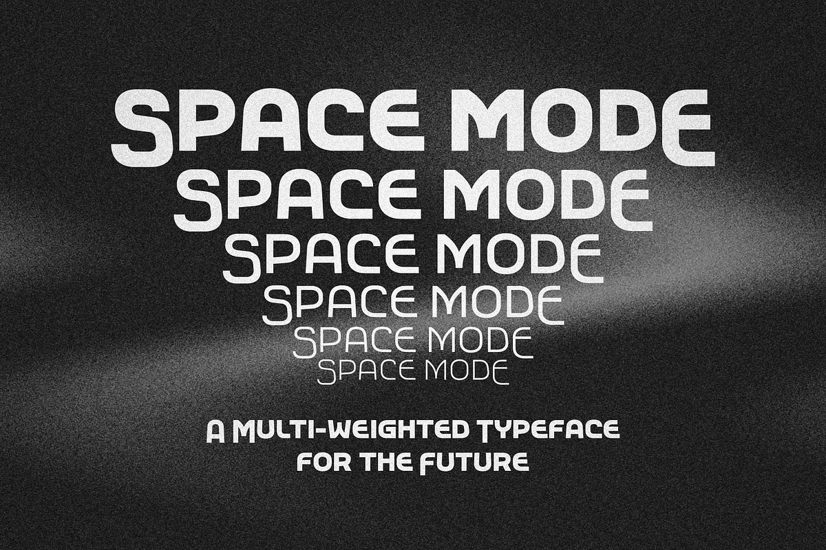 Space Mode typeface, a Font by Justin Penner (Photo 1 of 16)