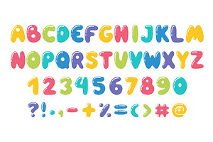 Balloon style letters. Bubble, an Object Illustration by Valerie Bodnar