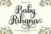 Baby Rihana, a Script Font by Strong.co (Thumbnail 1 of 9)