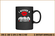 Kissed A Fireman And I Liked It SVG, an Illustration by Handy Arts Studio (Thumbnail 3 of 3)