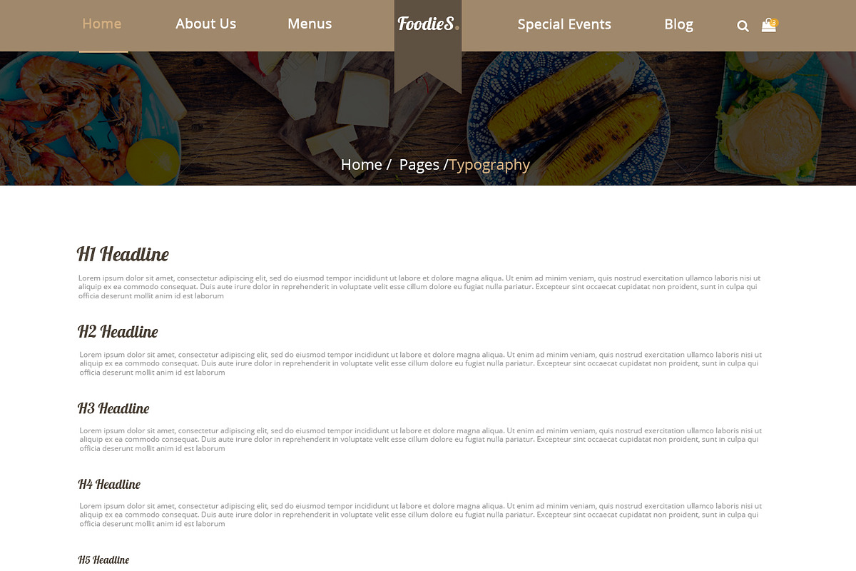 Foodies-Food&Restaurant PSD Template, a Websites & App Template by temRam (Photo 20 of 33)