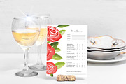Red Rose Floral Meal Choice Card, an Invitation Template by Beyond Muse (Thumbnail 2 of 3)