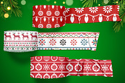 Fair Isle Nordic Christmas Patterns, a Pattern Graphic by Pattern Whimsy (Thumbnail 2 of 8)