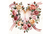 Vintage Valentine's Day Clipart, a Seasonal Illustration by Creative design (Thumbnail 3 of 7)