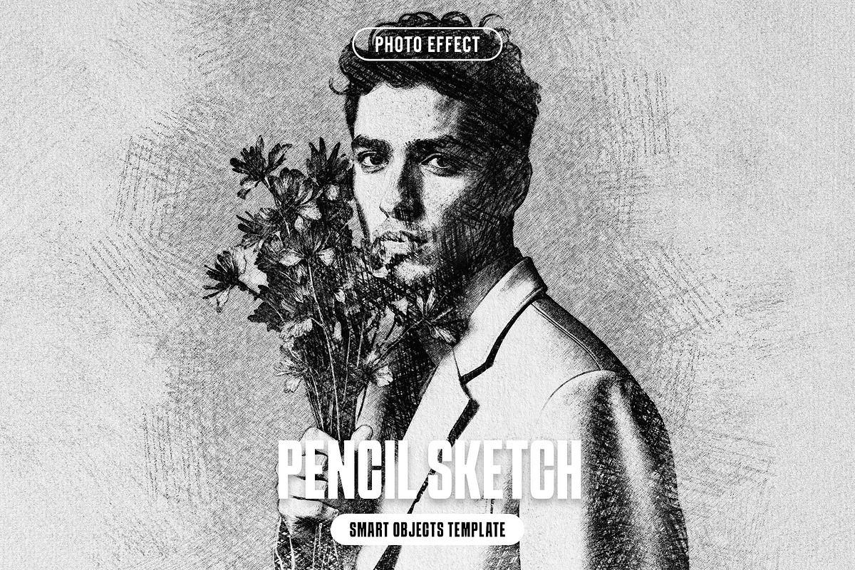 Pencil Sketch Photo Effect, a Layer Style Add-On by iDoodle Studio (Photo 1 of 5)