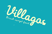 Villagos - Brush script font