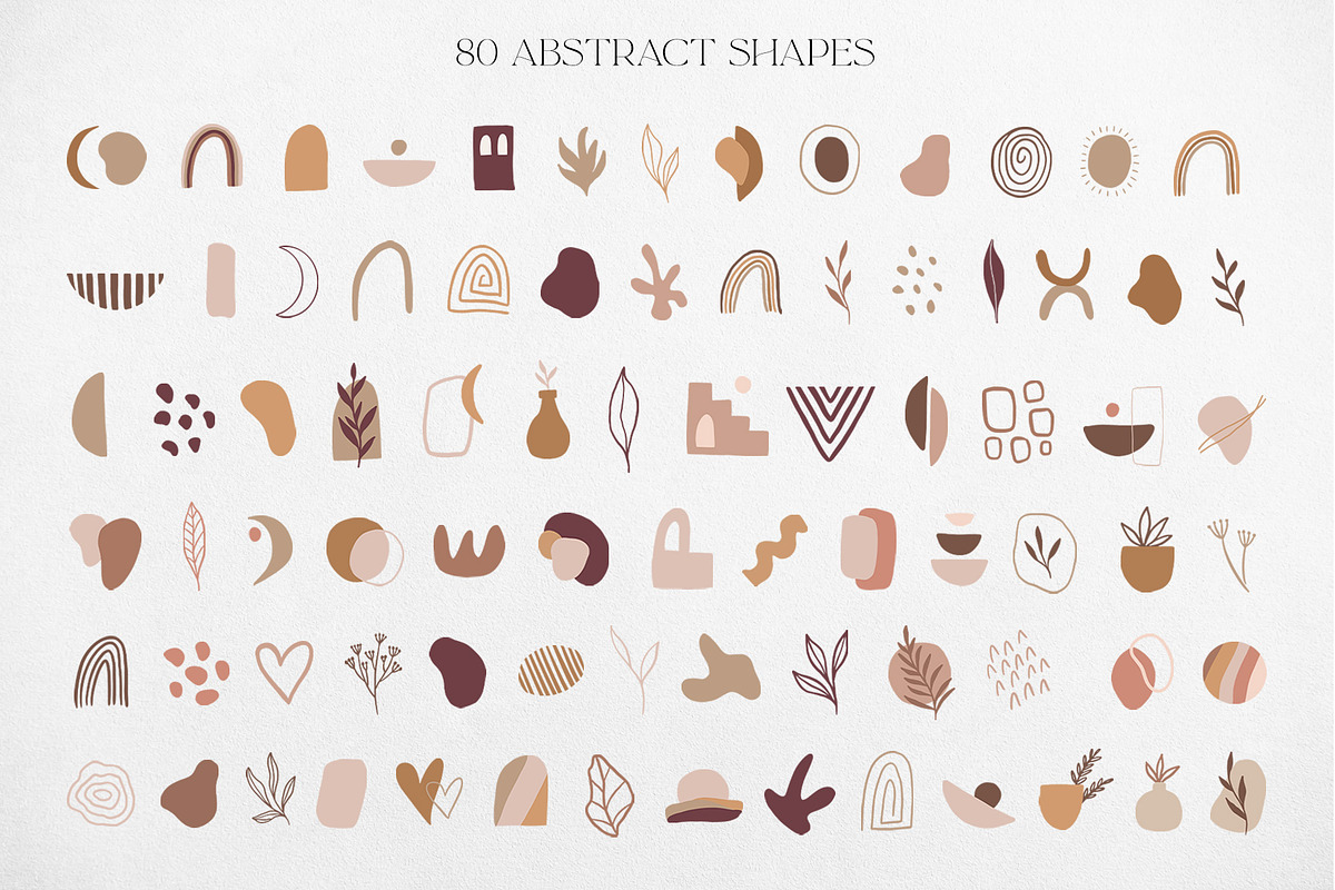 Abstract logo elements & frames, a Branding & Logo Template by Michèle Kae (Photo 5 of 10)