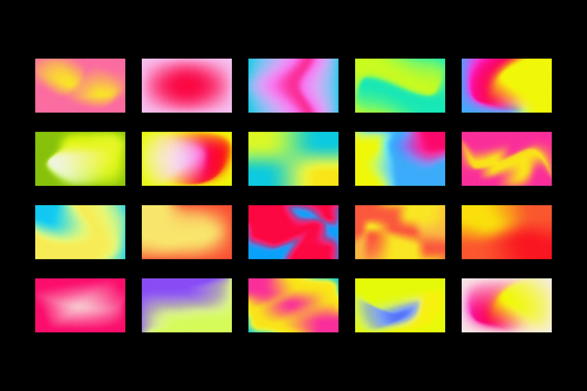 Neon Frosted Glass Backgrounds, a Background Graphic by stasylionet (Photo 2 of 9)