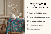 Colorful Floral Seamless Patterns, a Pattern Graphic by Ninterints (Thumbnail 7 of 12)
