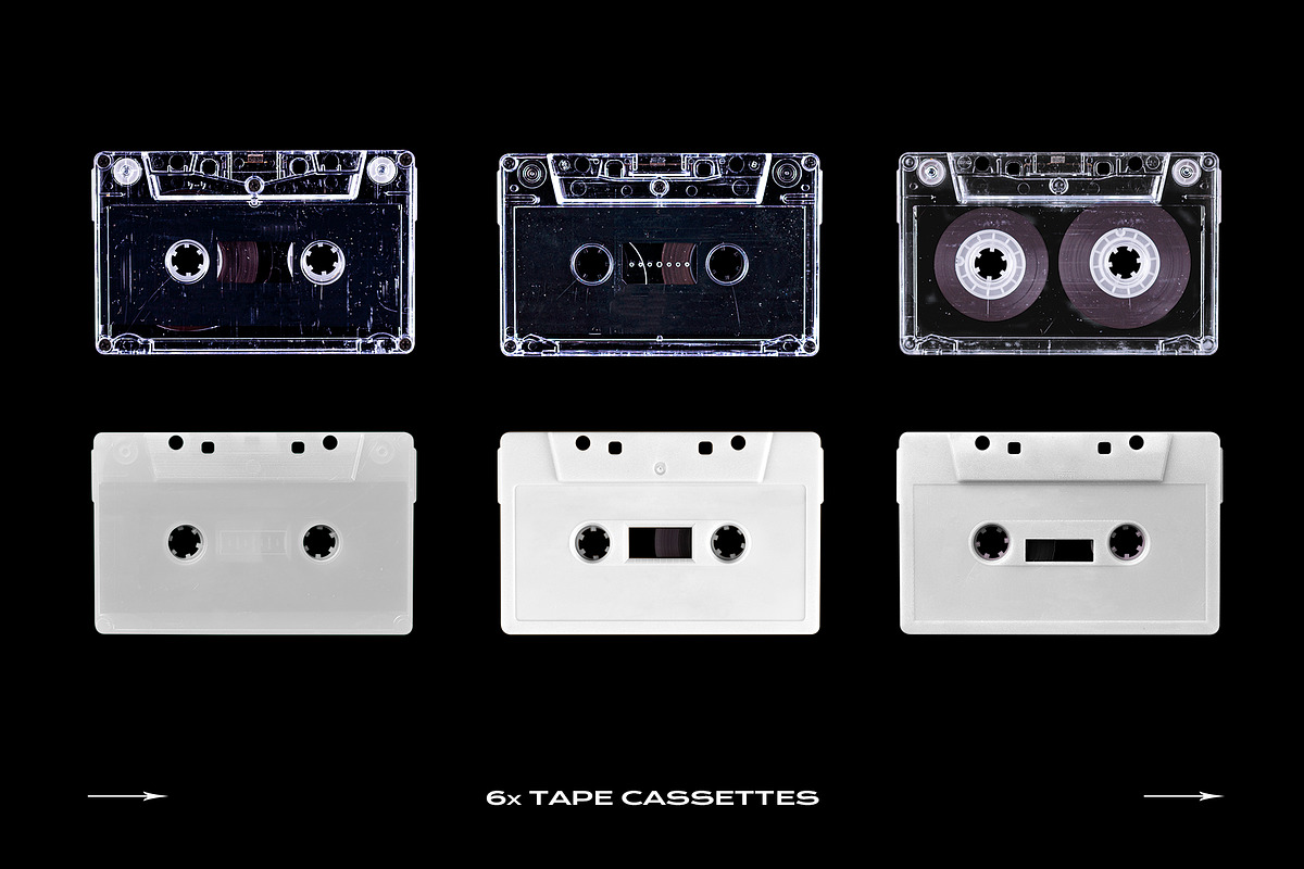 Cassette Tape Mockup Bundle Plastic, a Product Mockup by PrintPixel (Photo 3 of 29)