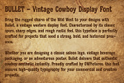 Bullet - Rustic Cowboy Serif, a Serif Font by OWPictures (Thumbnail 9 of 10)