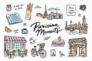 Parisian Moments Illustrations, an Object Illustration by Redchocolate (Thumbnail 1 of 8)