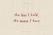 The Minimalist | Handwritten Font, a Handwritten Font by type peace (Thumbnail 9 of 17)