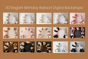 Elegant Birthday Digital Backdrops, a Background Graphic by 3Motional (Thumbnail 10 of 19)