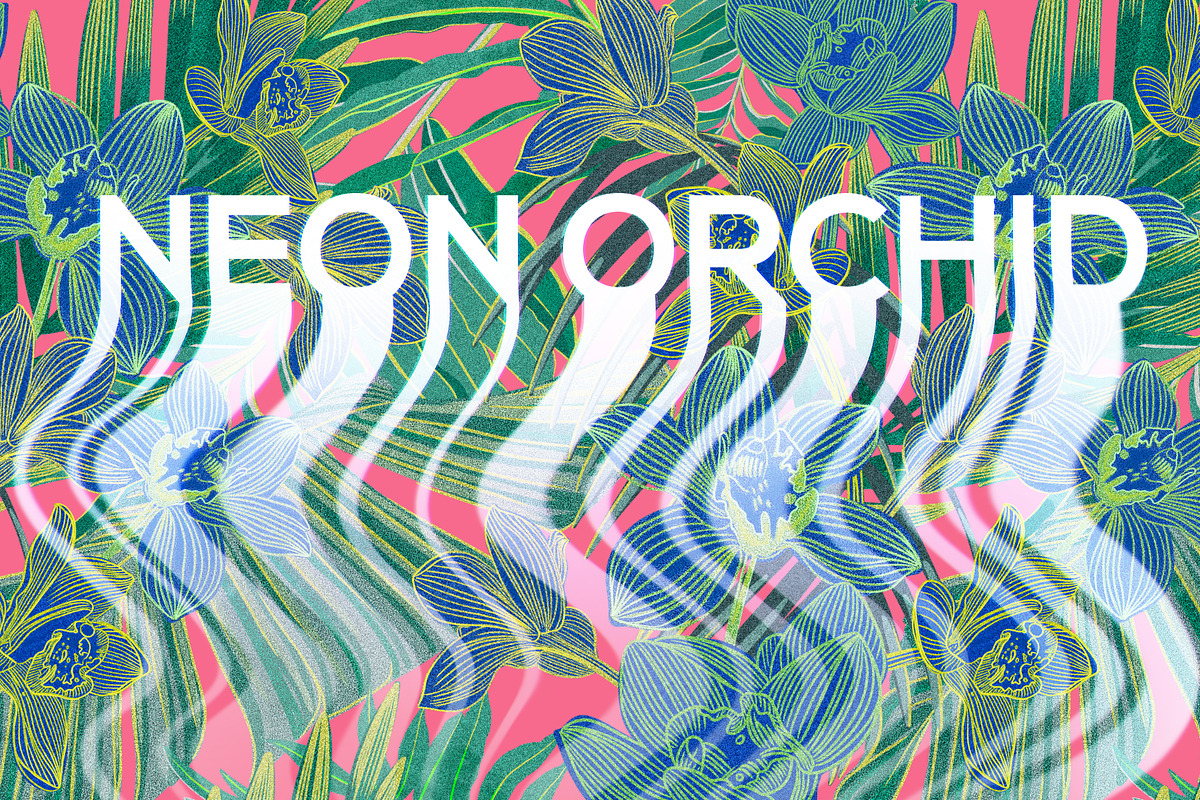 NEON ORCHID seamless patterns, a Pattern Graphic by ANAKOTO (Photo 3 of 18)