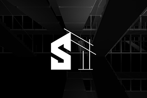 Geometric Letter S Architect Logo