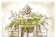 Set of Old Street landscapes, a Texture Illustration by Penndpaper (Thumbnail 3 of 9)