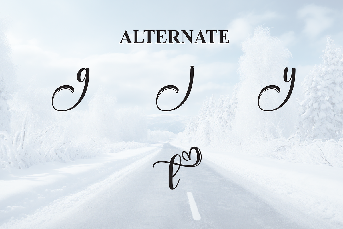 Winterday | Script Font, a Handwritten Font by Scratchones (Photo 8 of 9)