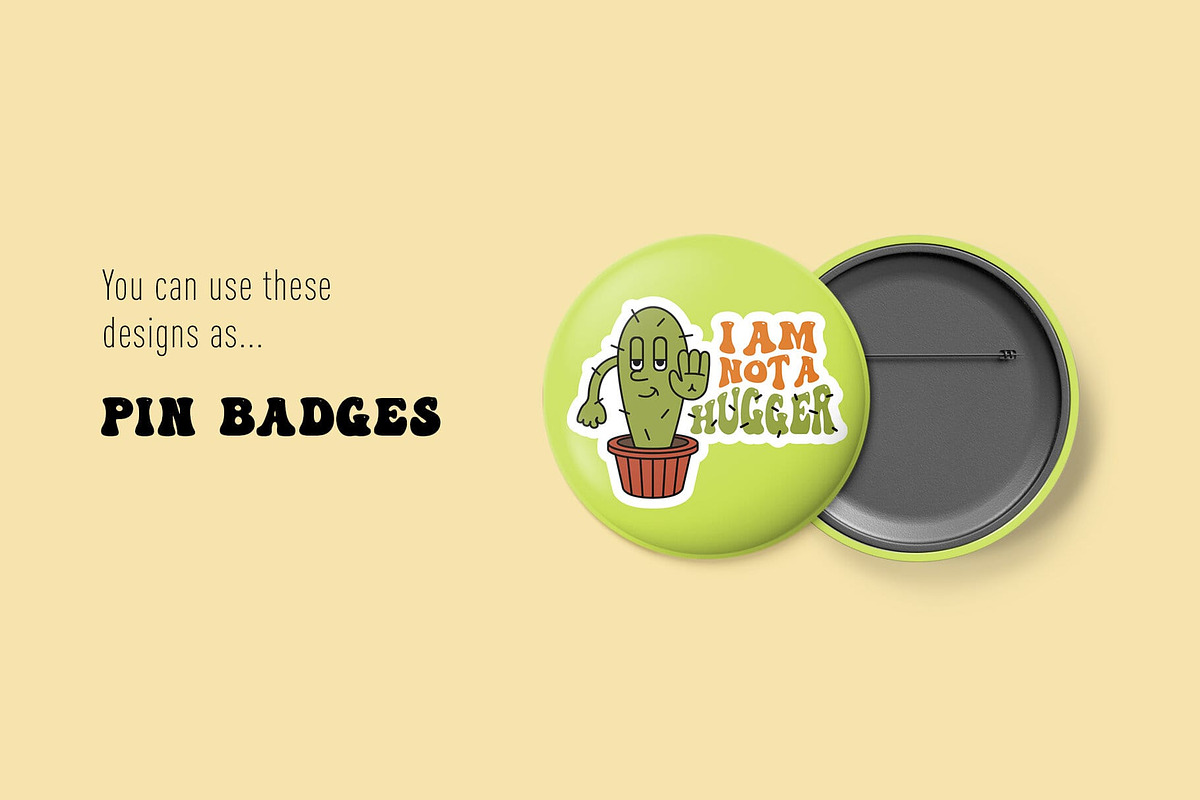 Groovy Sarcastic Mood. 10 Stickers, an Object Graphic by Cosmic Store (Photo 4 of 9)