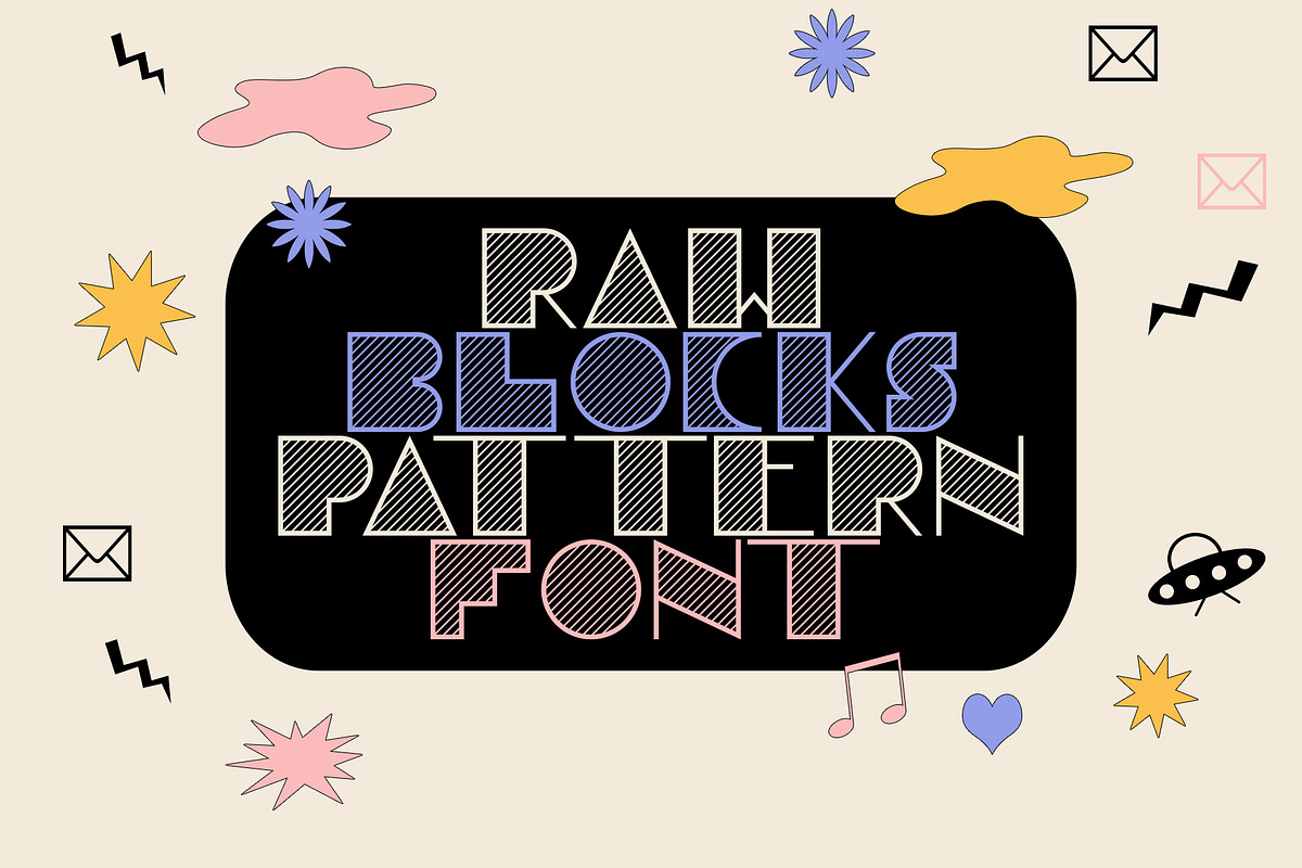 Raw Blocks- Elegant Retro Fonts Pack, a Font by CreativeFolks (Photo 17 of 24)