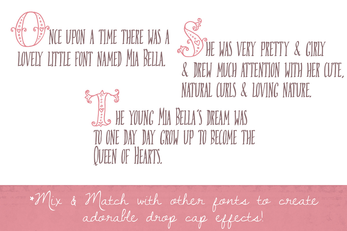 Mia Bella (Lighthearted) Font preview 5