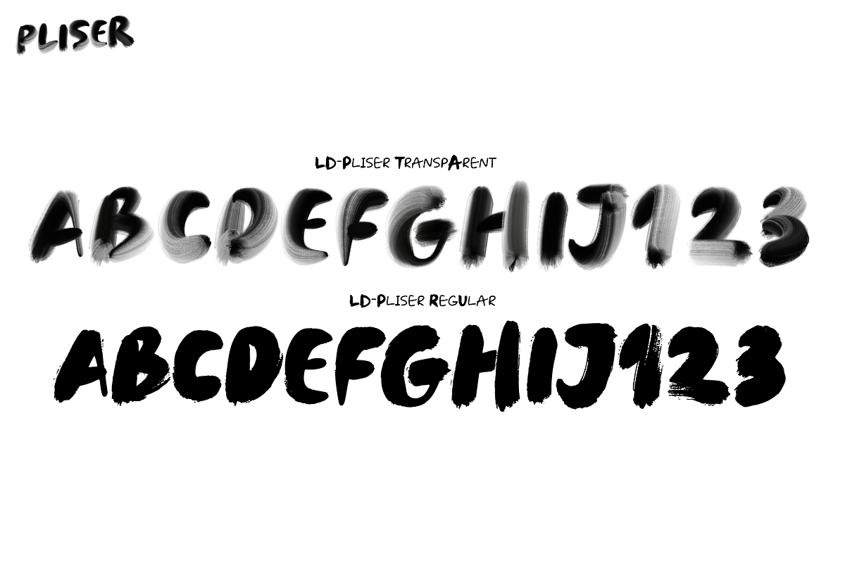 PLISER. OTF Painting font family., a Graphic by Luxfont (Photo 7 of 9)