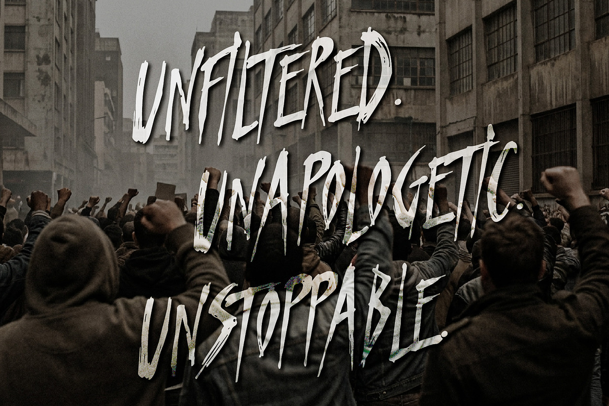 Punksters Trauma - Break the Rules, a Handwritten Font by HypeWorksCo (Photo 5 of 14)