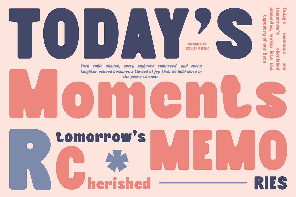 Gefarin Blur, a Sans Serif Font by Craft Supply Co. (Photo 2 of 8)