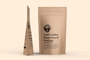 Craft Paper Coffee Pouch Bag Mockup, a Cups & Container Mockup by Ram Studio LLC (Thumbnail 4 of 11)