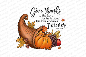 Christian Fall Giving Thanks Design