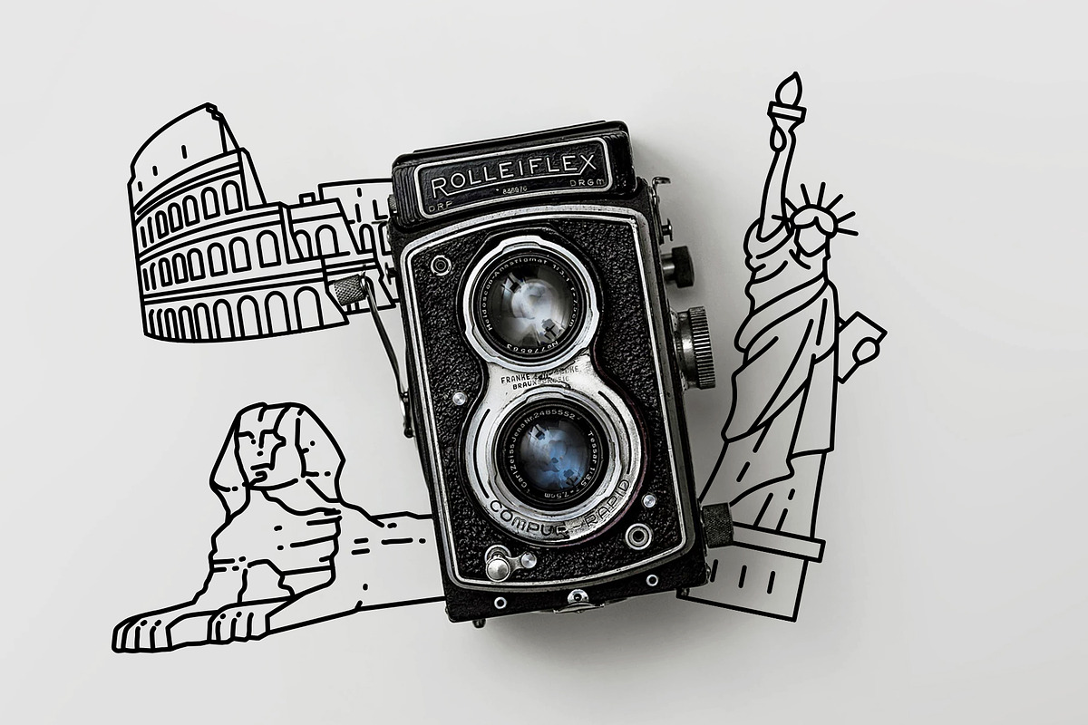 36 Monument Landmark Icons - Travel, an Outline Icon by Hatch Design Workshop (Photo 2 of 9)