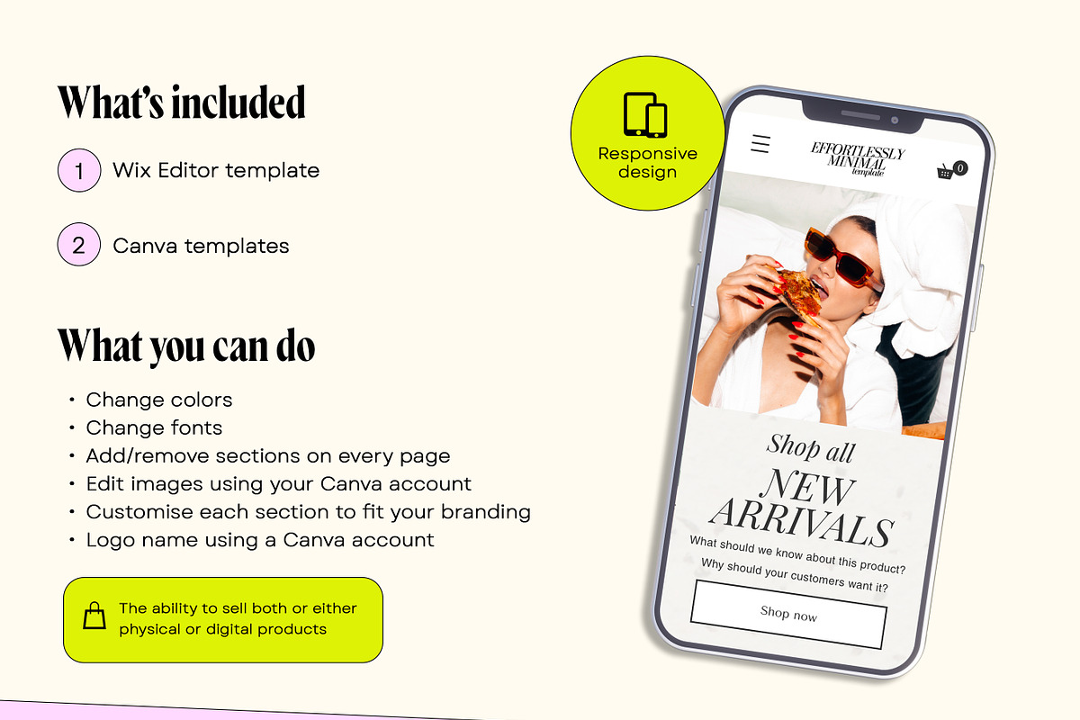 Minimal Neutral Wix Website Template, a Wix Template by Template Twist Shop (Photo 4 of 10)