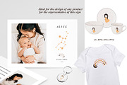 VIRGO Baby, Zodiac sign clipart, an Object Graphic by DysenkaArt (Thumbnail 2 of 3)