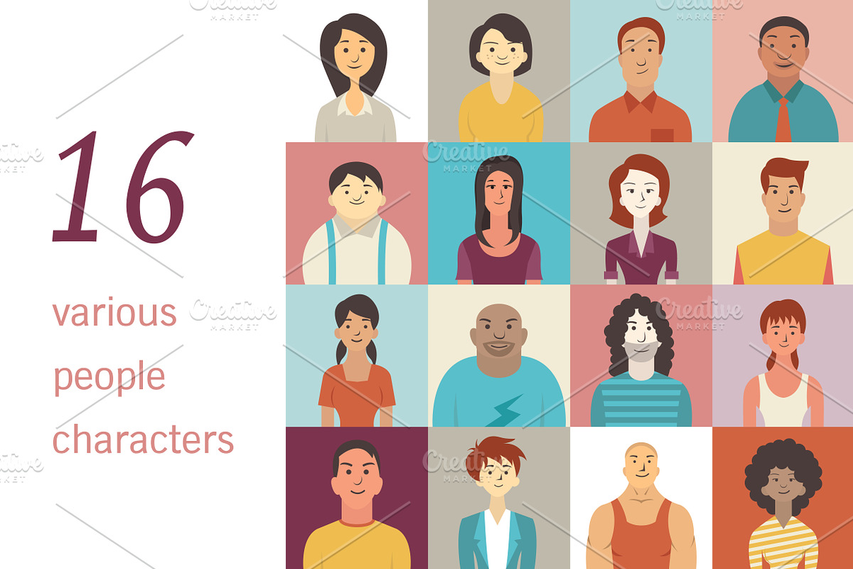 Various Poeple, a Person Illustration by Smiley Creative (Photo 1 of 2)
