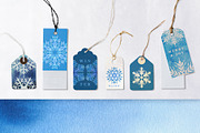 Watercolor Snowflakes, a Decorative Illustration by Lara Cold (Thumbnail 6 of 9)