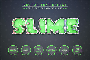 Slime - Editable Text Effect