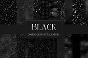 Black Seamless Digital Papers, a Background Graphic by Business Chic (Thumbnail 1 of 6)