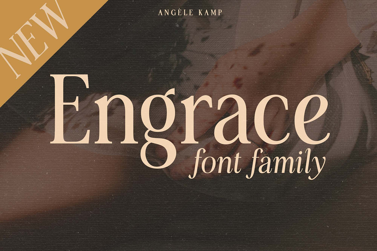Engrace serif font family typeface, a Serif Font by Angele Kamp (Photo 13 of 13)