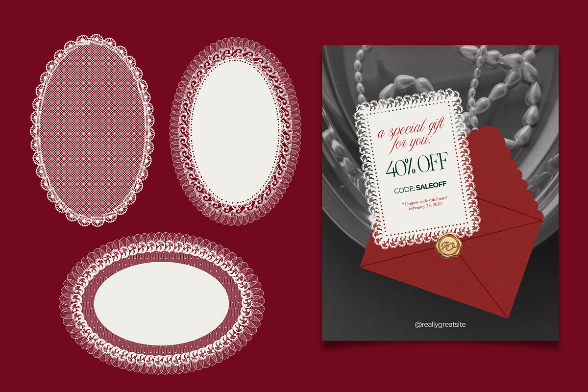 Lace Doilies Collection 20 PNG Files, an Object Illustration by Veronika Gotovceva (Photo 5 of 7)