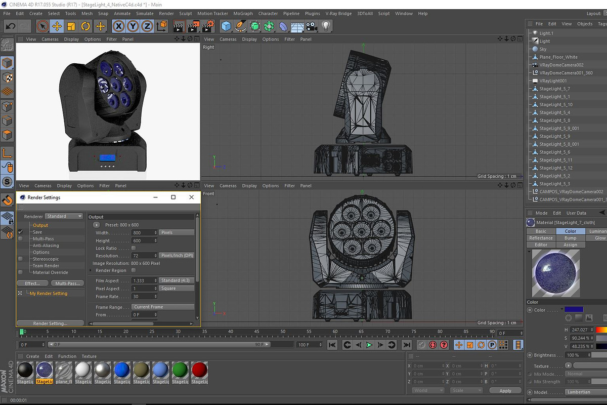 Stage Lighting Collection-14 PCS, an Object 3D Model by akerStudio (Photo 282 of 309)