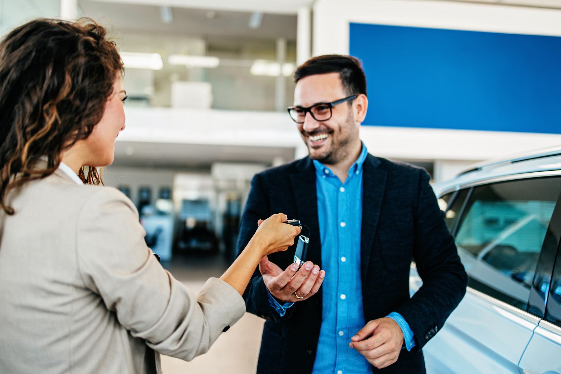 People in car showroom | People Images ~ Creative Market