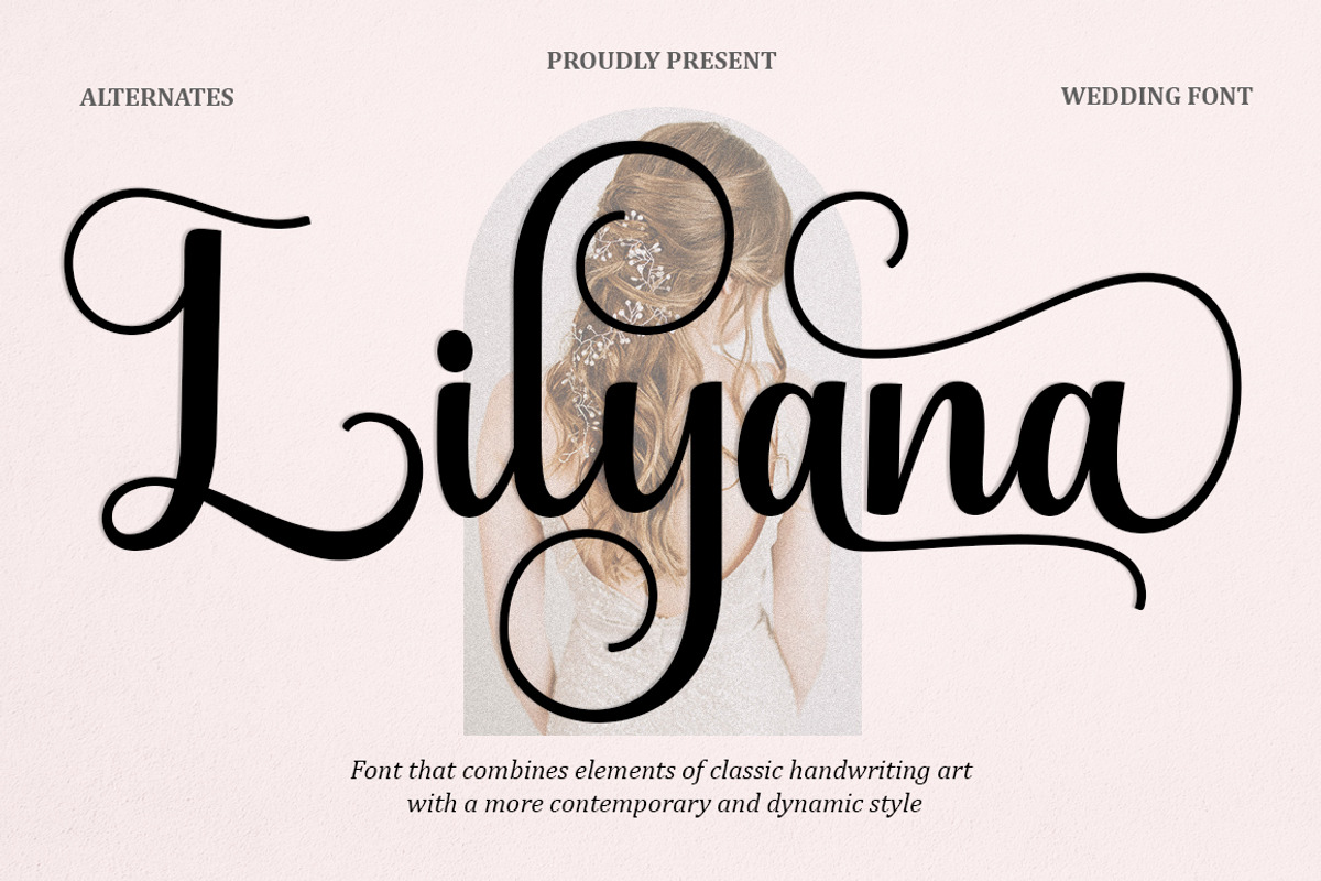 Lilyana Script, a Script Font by Natural Ink Studio (Photo 1 of 8)