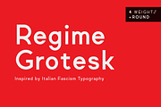 Regime Grotesk, a Sans Serif Font by Hederae Type Foundry (Thumbnail 1 of 6)